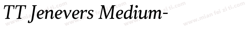 TT Jenevers Medium字体转换